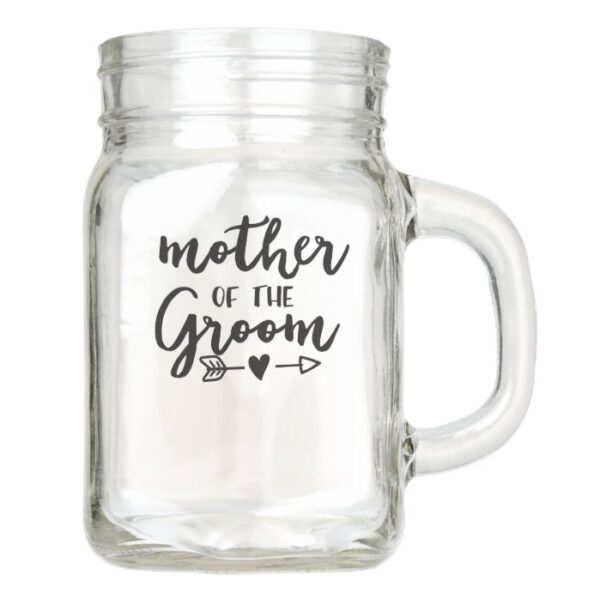Mother of the Groom Mason Jar Cup