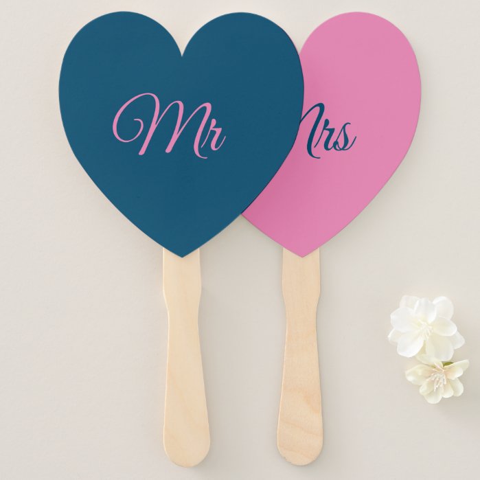 Mr and Mrs fans/paddles Hand Fan