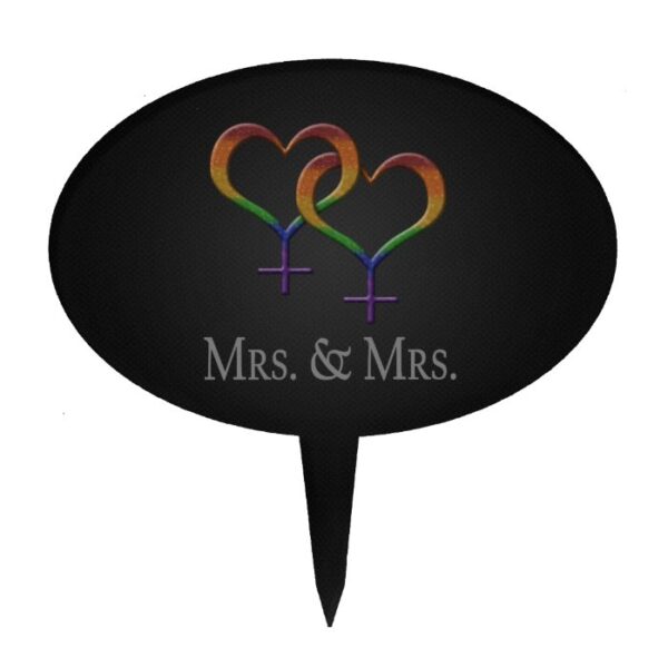 Mrs. and Mrs. Cake Topper