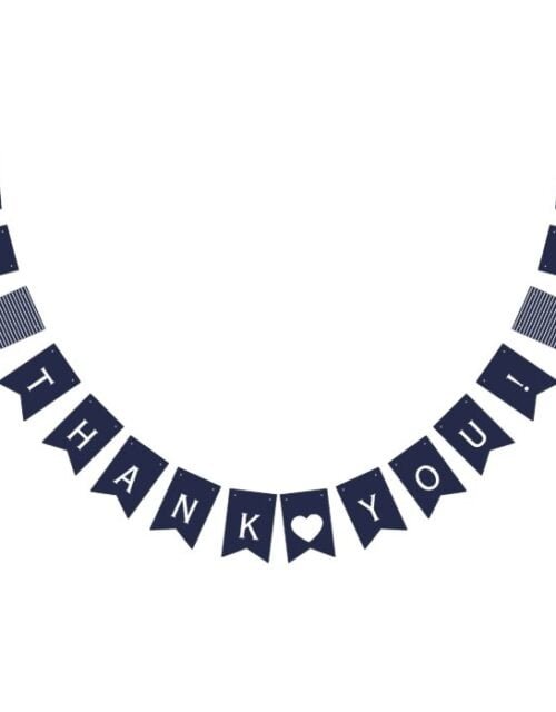 Nautical Thank You Bunting Prop for Pictures Bunting Flags