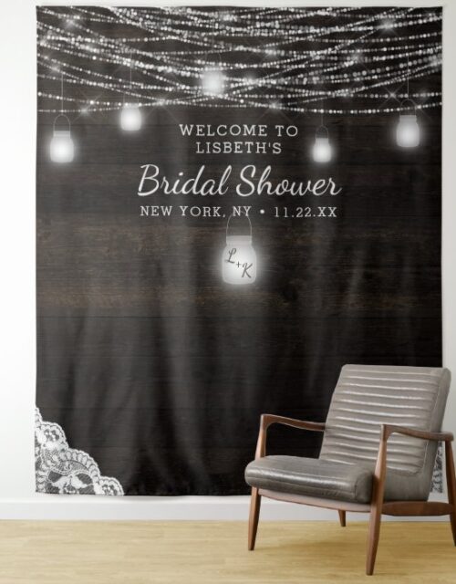 Oak Ridge Rustic Bridal Shower Photo Prop Backdrop