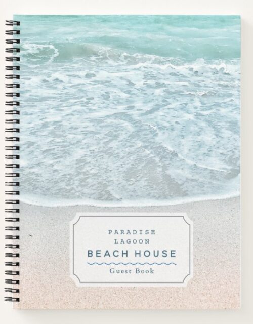 Ocean Photo Beach Vacation Rental Guest Book