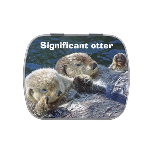 Otter candy tin