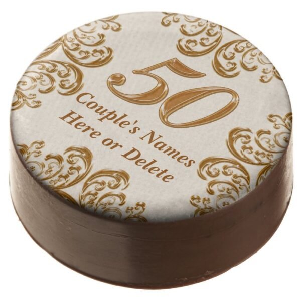 Personalized 50th Anniversary Cookies, NAMES or Chocolate Covered Oreo
