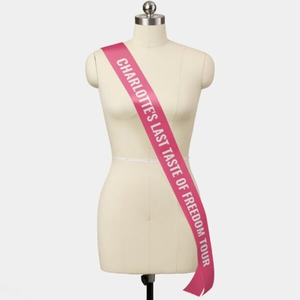 Personalized Bachelorette Last Taste Of Freedom Sash