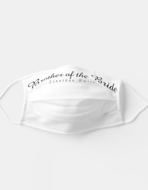 Personalized Brother of the Bride Face Mask