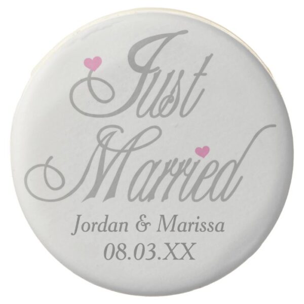 Personalized Just Married Dipped Oreos