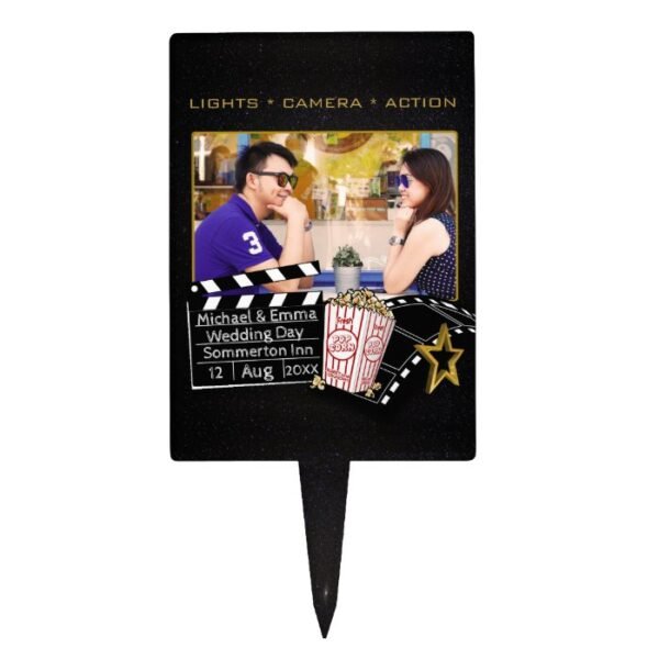 Personalized Movie Star Frame Cake Topper