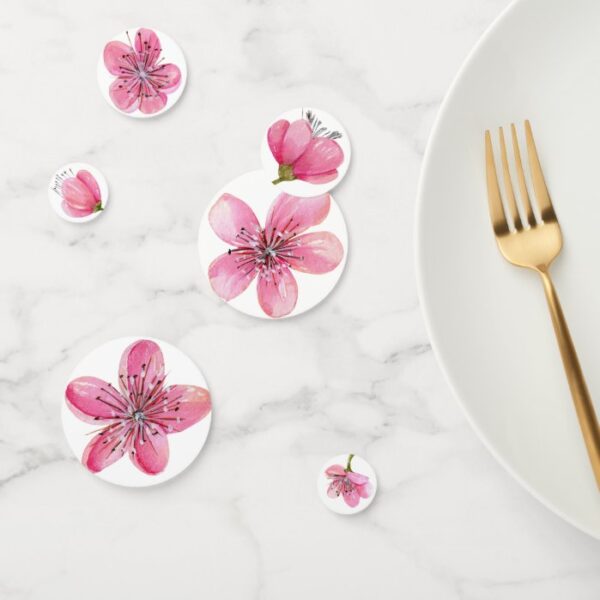 Pink Cherry Blossoms Confetti