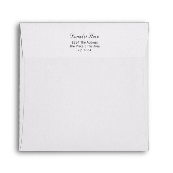 Plain With Return Address Envelope