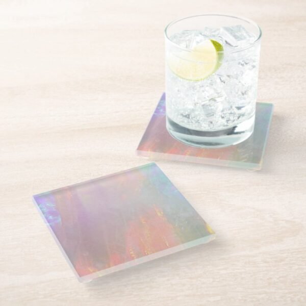 Precious opal glass coaster