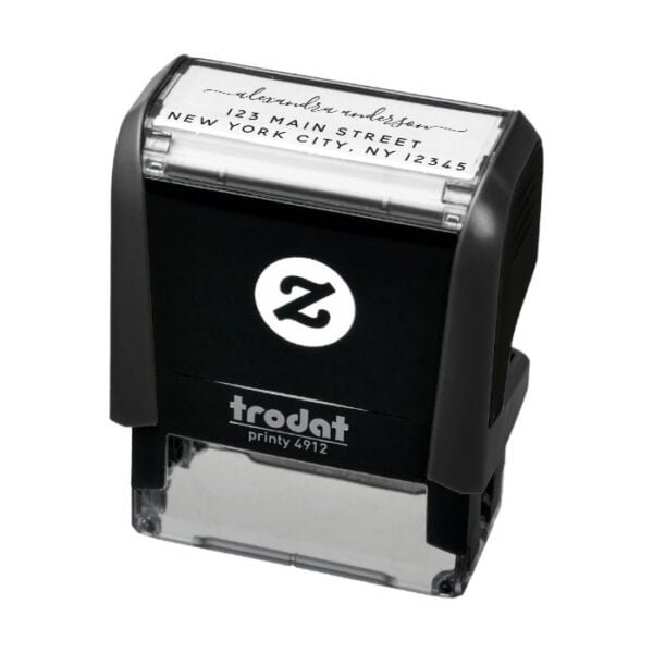 Professional or Personal Elegant Return Address Self-inking Stamp