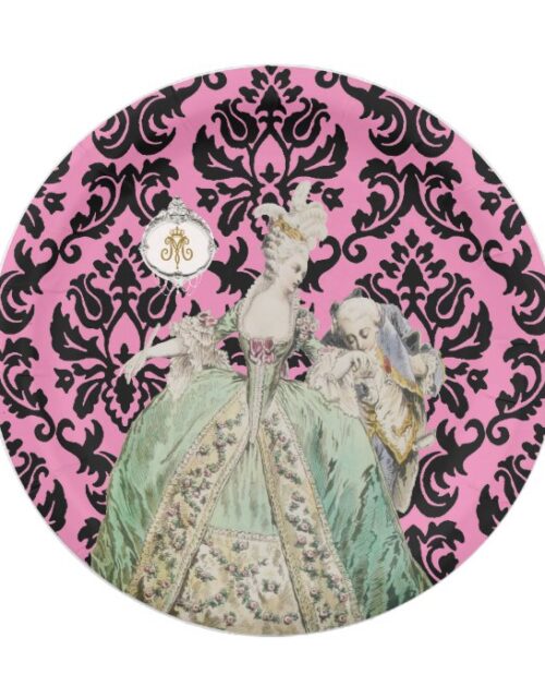 Queen Marie Antoinette CHANGE COLOR /SIZE OPTIONS- Paper Plate