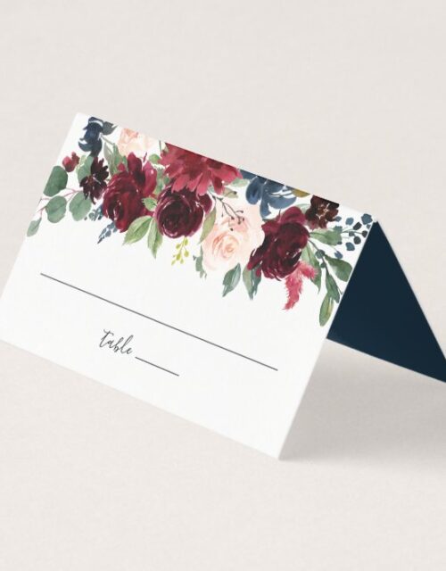 Radiant Bloom Wedding Place Card