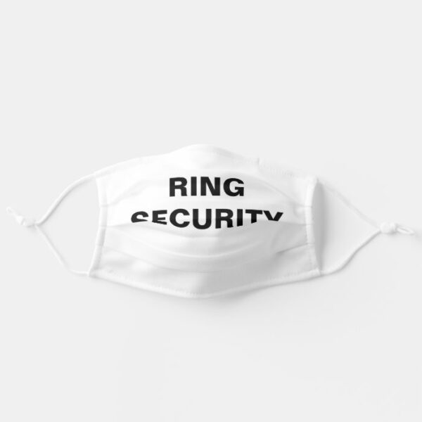 Ring Bearer Ring Security Wedding Adult Cloth Face Mask