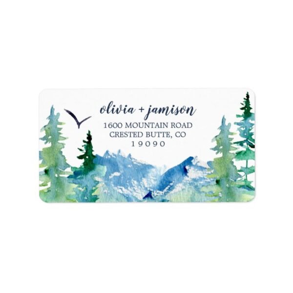 Rocky Mountain Return Address Label