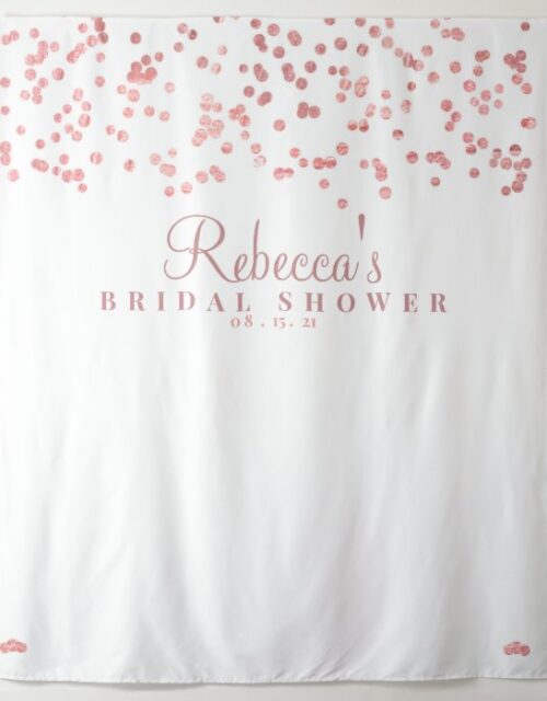Rose Gold Bridal Shower Backdrop, Photo Booth Prop