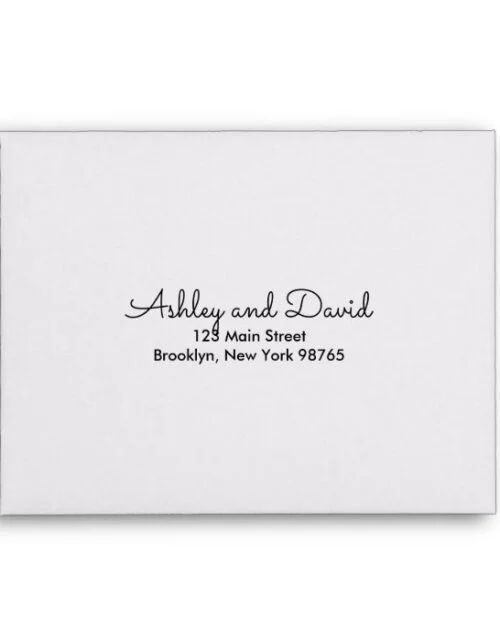 Rustic Elegant Return Address Envelope