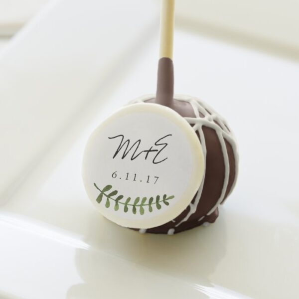 Rustic Ombre Watercolor Forest Wedding Cake Pops