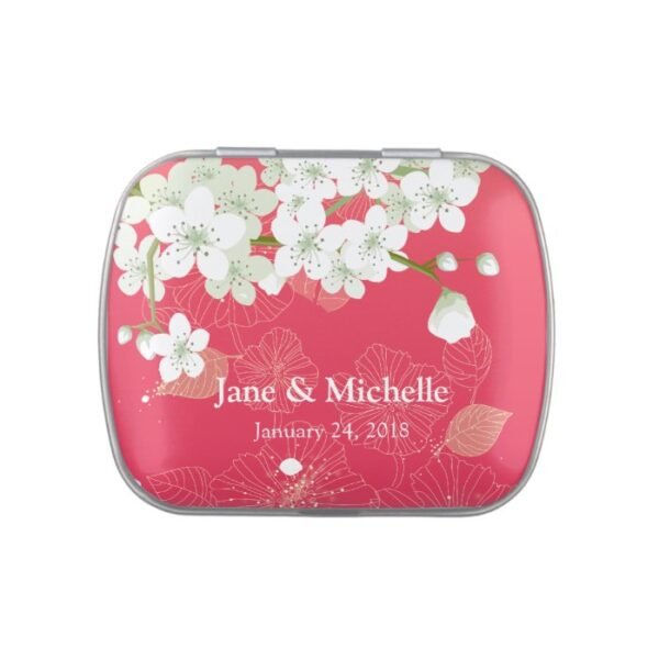 Sakura Cherry Blossoms Pink Party Candy Tin