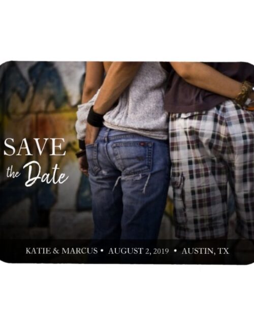 Save the Date Wedding Photo Magnet