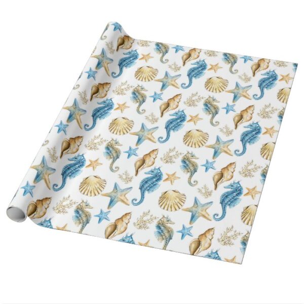 Sea & ocean pattern wrapping paper