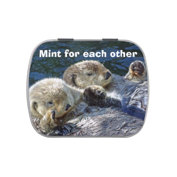 Sea-otters candy tin