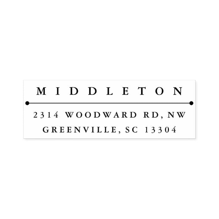 Self inking return address stamp "classic"