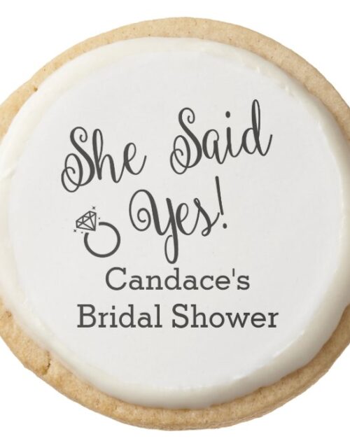 She Said Yes, Bridal Shower Cookies