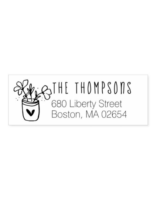 Simple Classic Address Self-inking Stamp