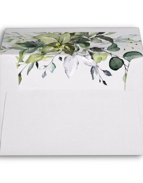 Simple Elegant Eucalyptus for 5x7 card Envelope
