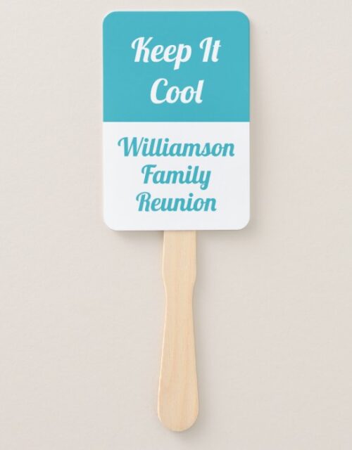 Simple Modern Family Reunion - Keep It Cool Hand Fan