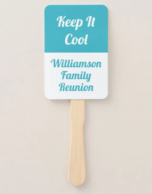 Simple Modern Family Reunion - Keep It Cool Hand Fan