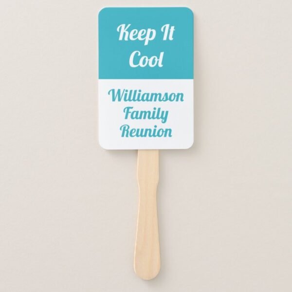 Simple Modern Family Reunion - Keep It Cool Hand Fan