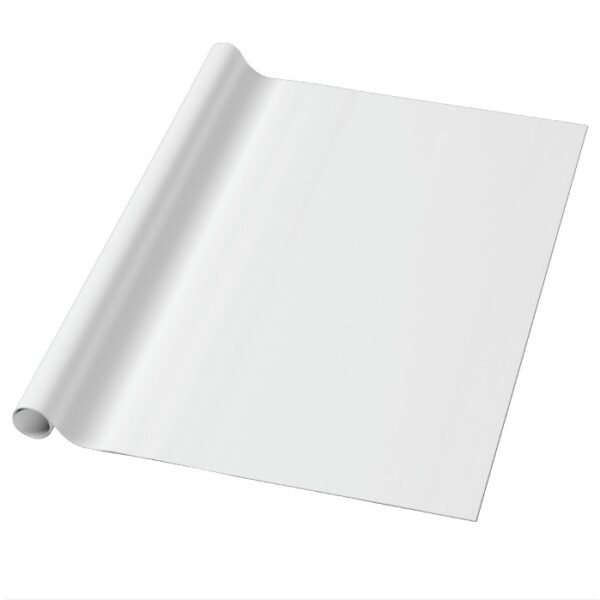 Solid White Wrapping Paper