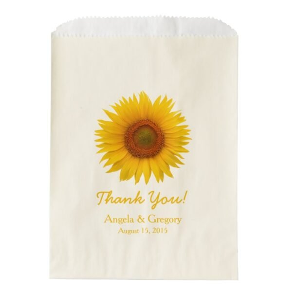 Sunflower Candy Dessert Buffet Wedding Favor Favor Bag