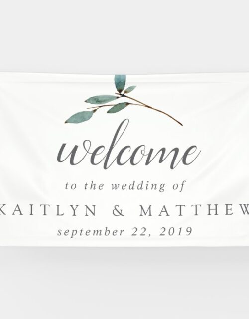 The Botanical Bliss Wedding Collection Welcome Banner