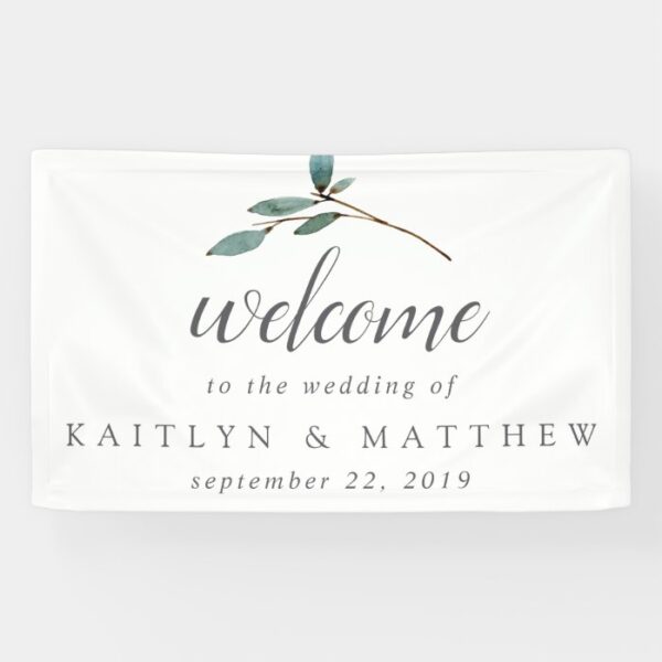 The Botanical Bliss Wedding Collection Welcome Banner