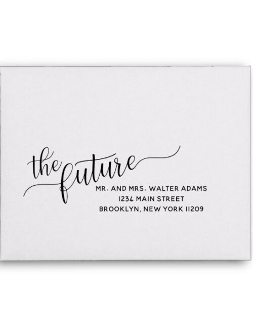 The Future Mr. & Mrs. RSVP Envelope Card Wedding