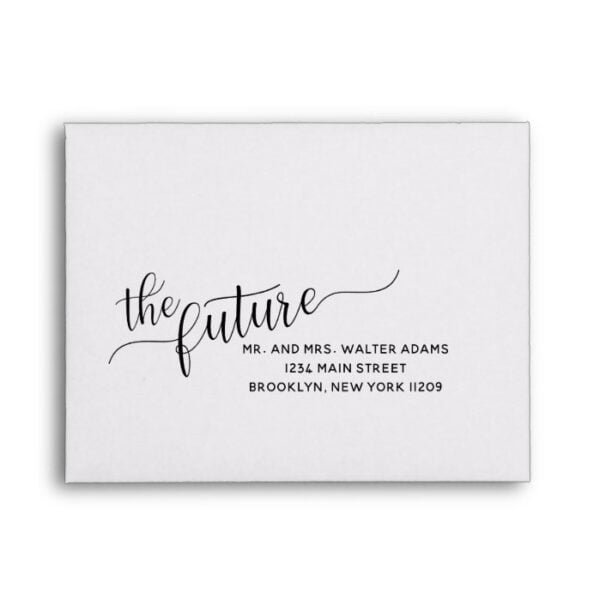 The Future Mr. & Mrs. RSVP Envelope Card Wedding