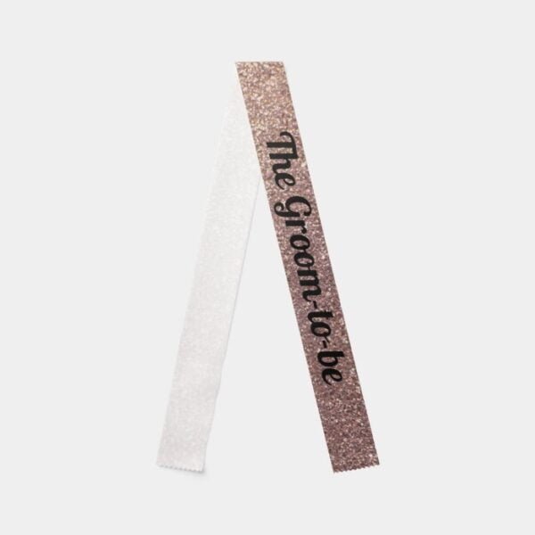 The Groom-to-be Bachelor Party Sash Pink Glittter