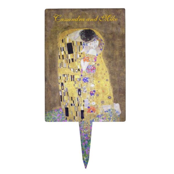"The Kiss" Klimt Wedding Cake Topper Art Nouveau