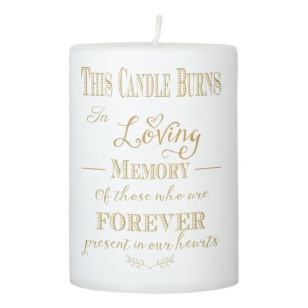 This candle burns in memory loss one gold
