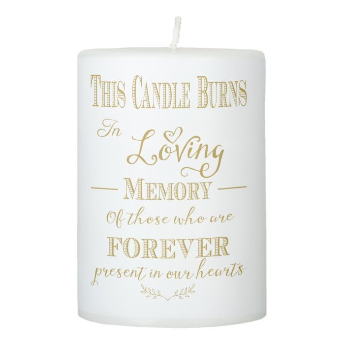 This candle burns in memory loss one gold