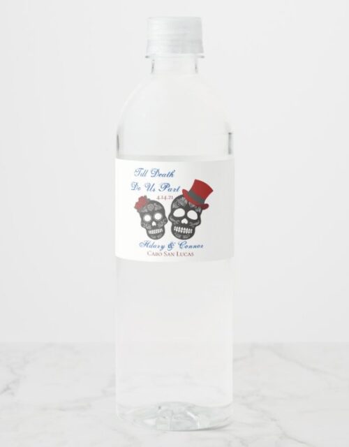 Til Death Do Us Part | Wedding Water Bottle Label