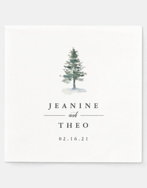 Timber Grove | Personalized Wedding Napkins