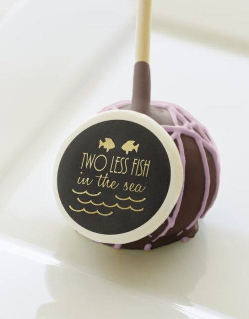 Two Less Fish in the Sea Wedding Cake Pops