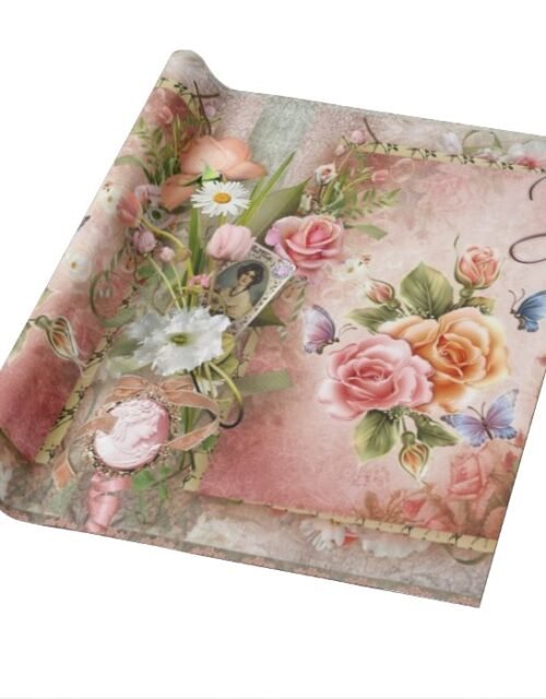 Vintage Rose Wrapping Paper