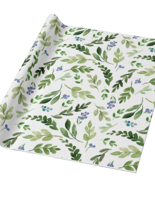 Watercolor Botanical Wrapping Paper