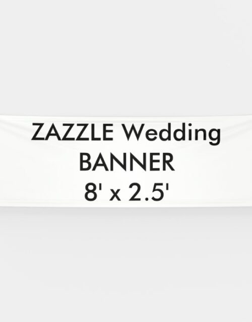 Wedding Custom Banner 8' x 2.5'
